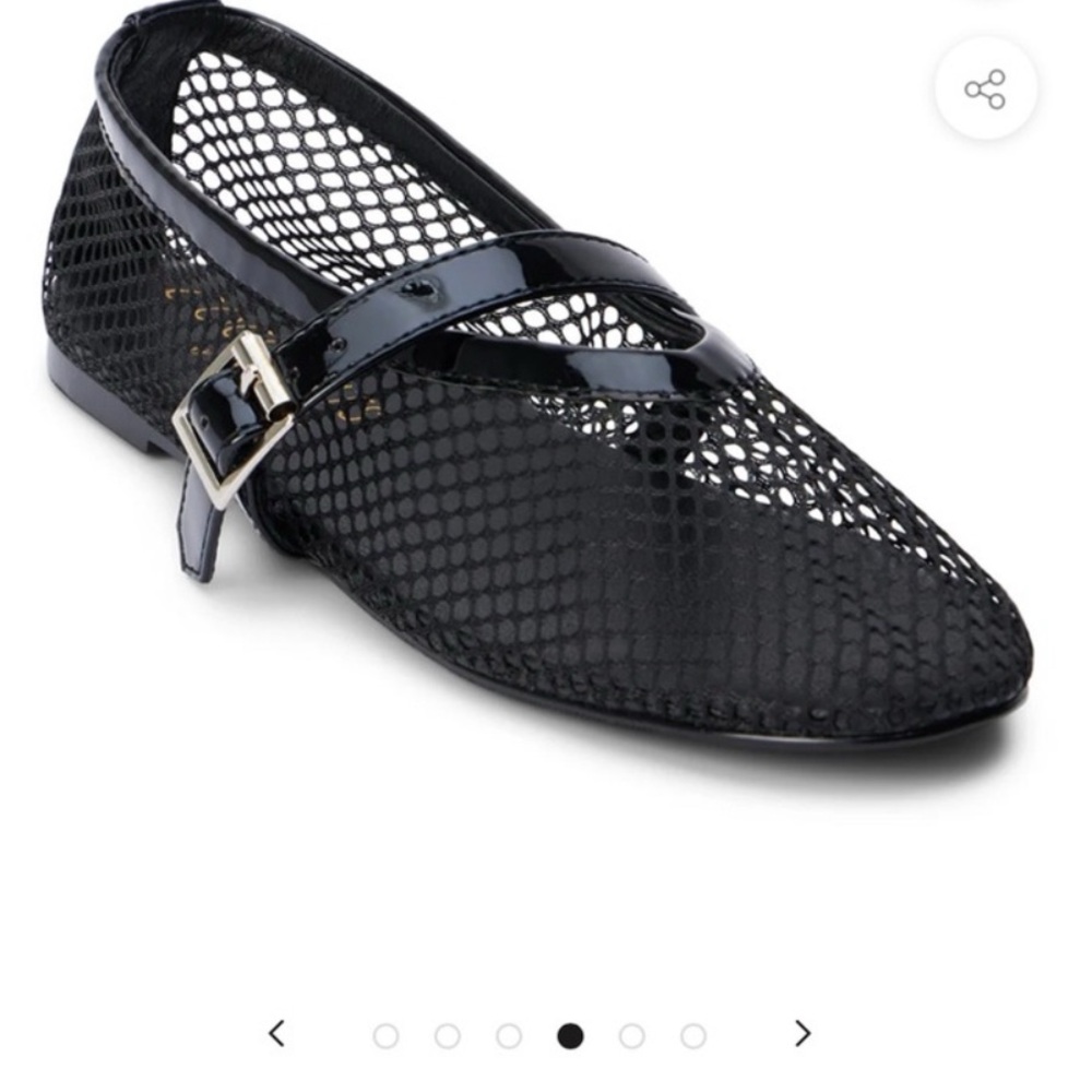 Matisse Nolita Mesh Flats with box black size 9m